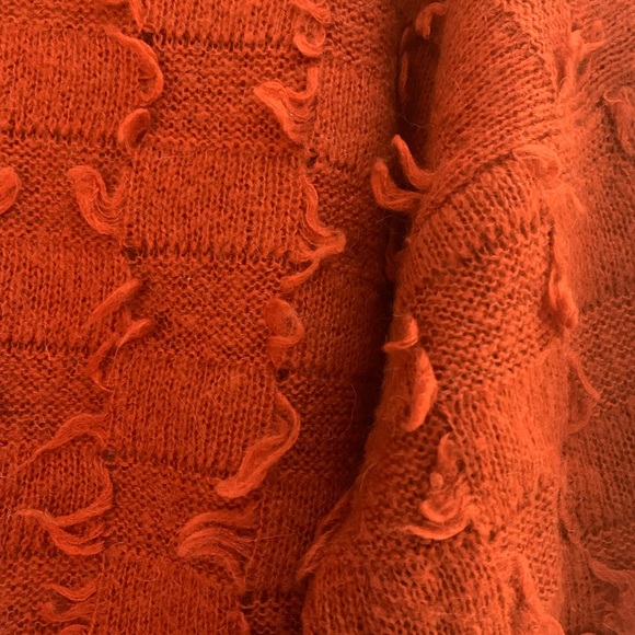 Fluffy orange Maeve by Anthropologie sweater, size M/L - Picture 2 of 5